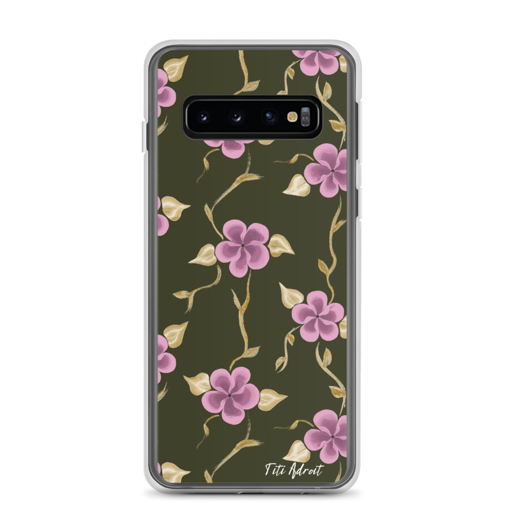 Brunnette_Grape_Flower_Clear_Phonecase_Samsung