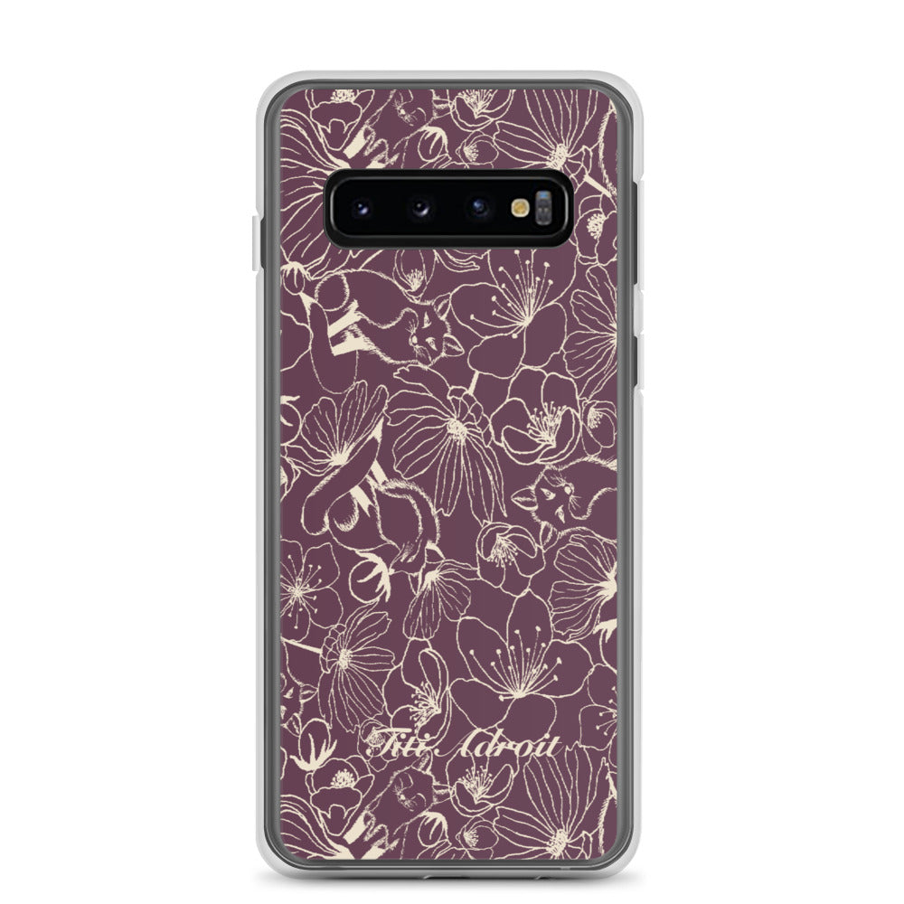Fox_Flowers_Currant_Cream_Clear_Phonecase_Samsung