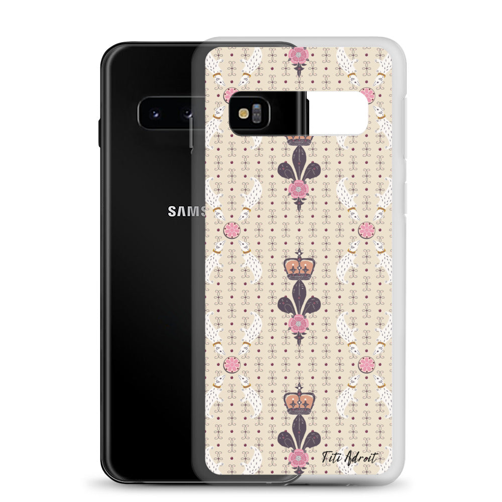 Royal_Cream_Ferret_Clear_Phonecase_Samsung