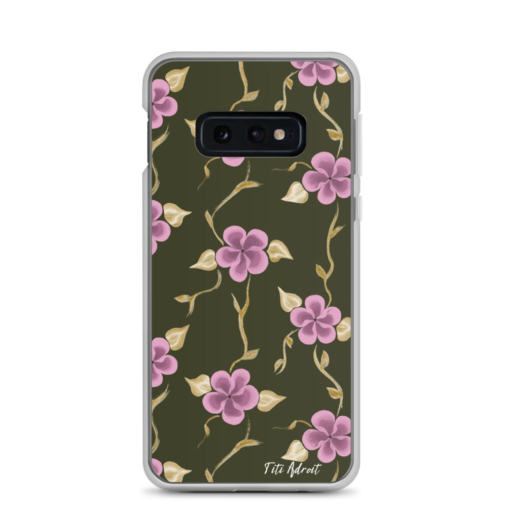 Brunnette_Grape_Flower_Clear_Phonecase_Samsung