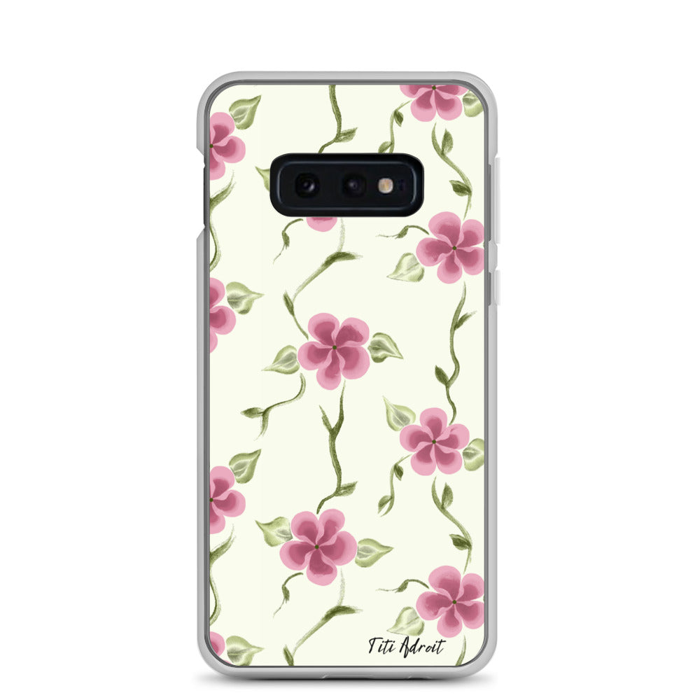 Berry_Cream_Flower_Clear_Phonecase_Samsung