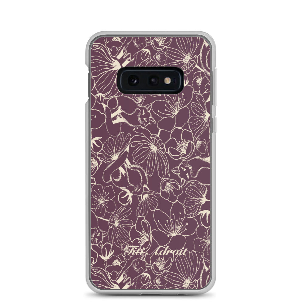 Fox_Flowers_Currant_Cream_Clear_Phonecase_Samsung