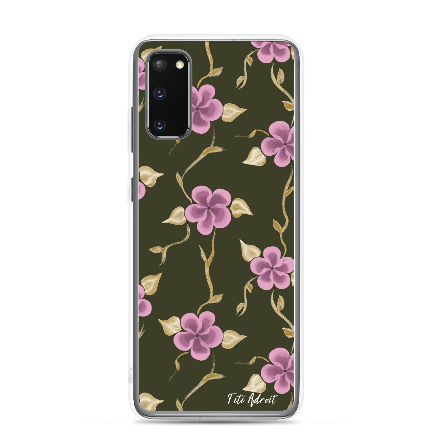 Brunnette_Grape_Flower_Clear_Phonecase_Samsung