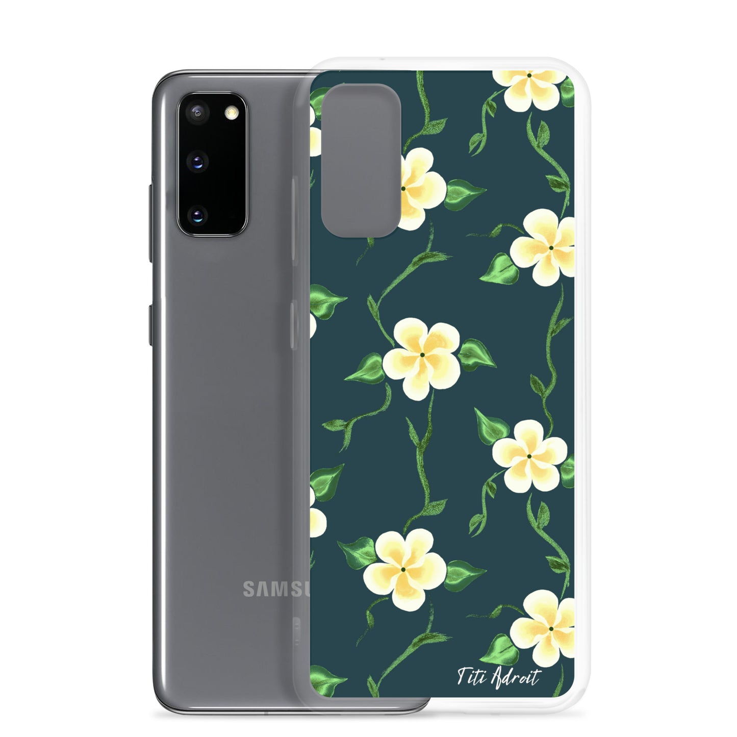 Canary_Spruce_Flower_Clear_Phonecase_Samsung