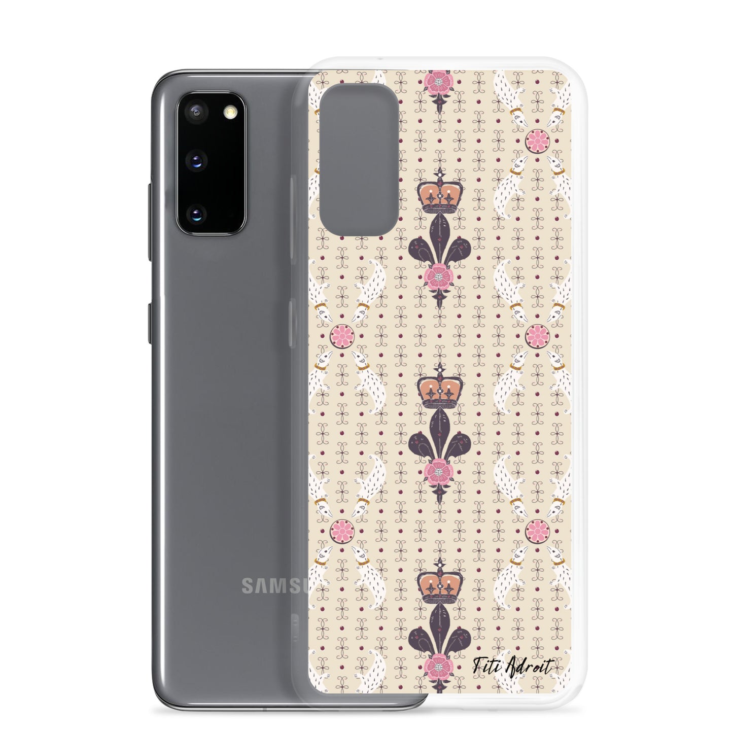 Royal_Cream_Ferret_Clear_Phonecase_Samsung