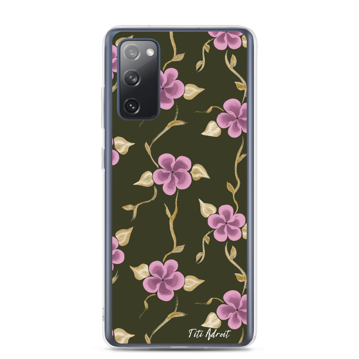 Brunnette_Grape_Flower_Clear_Phonecase_Samsung
