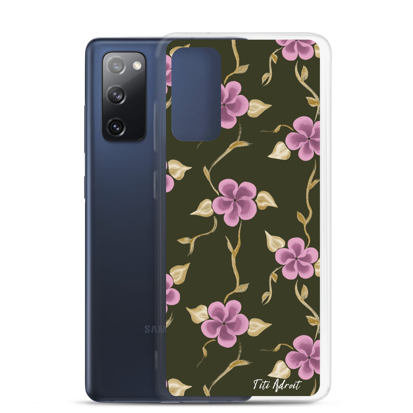 Brunnette_Grape_Flower_Clear_Phonecase_Samsung