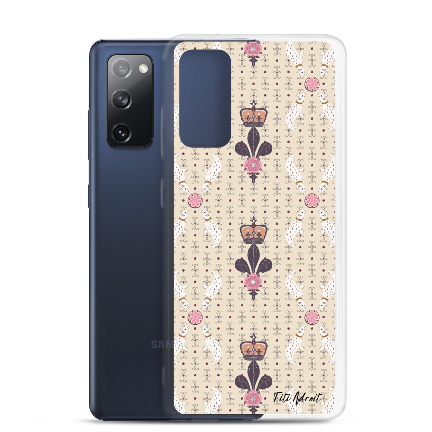 Royal_Cream_Ferret_Clear_Phonecase_Samsung