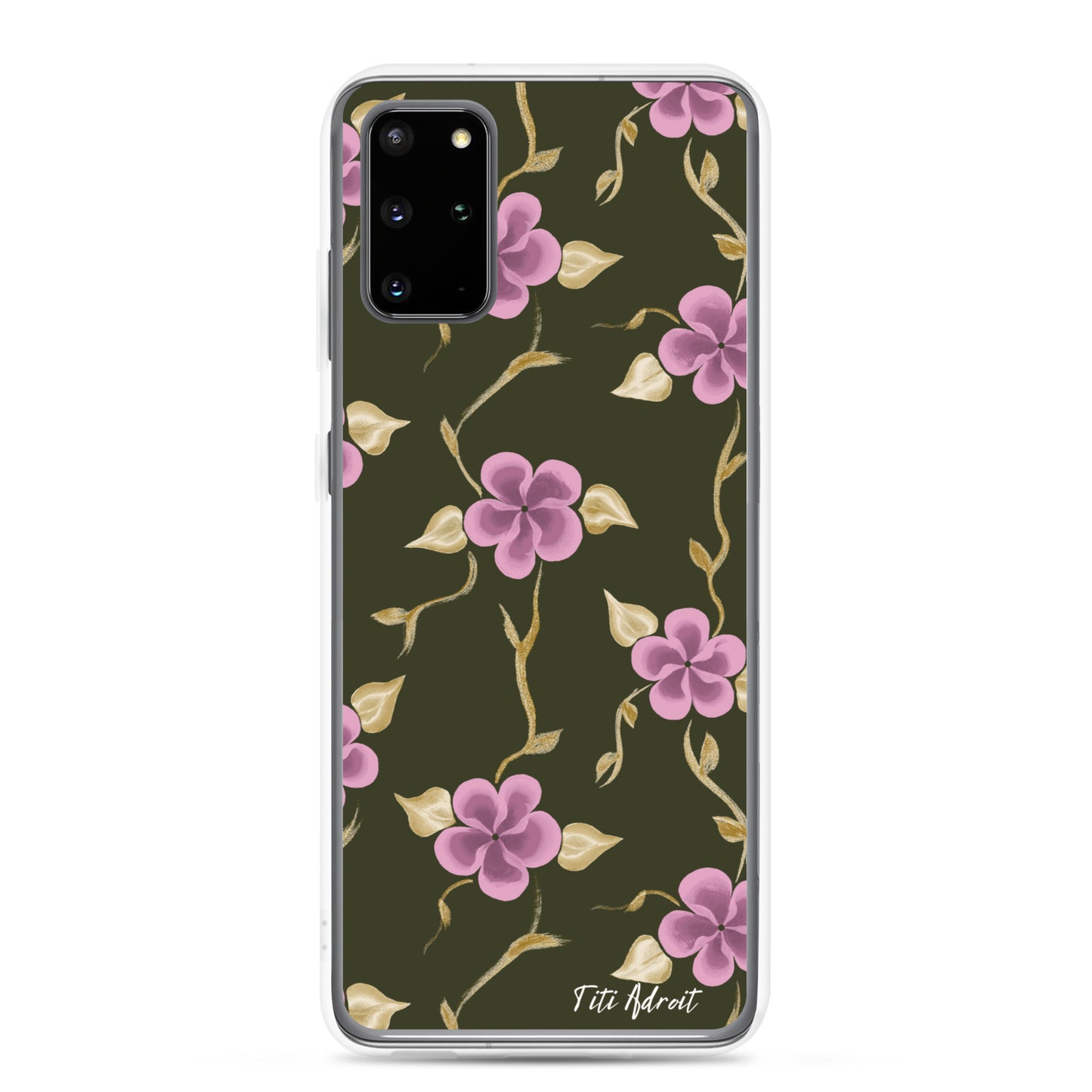 Brunnette_Grape_Flower_Clear_Phonecase_Samsung