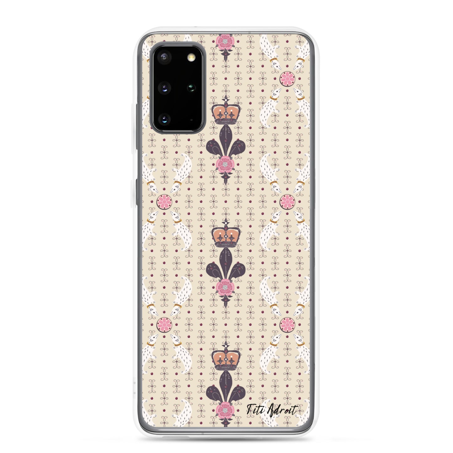 Royal_Cream_Ferret_Clear_Phonecase_Samsung
