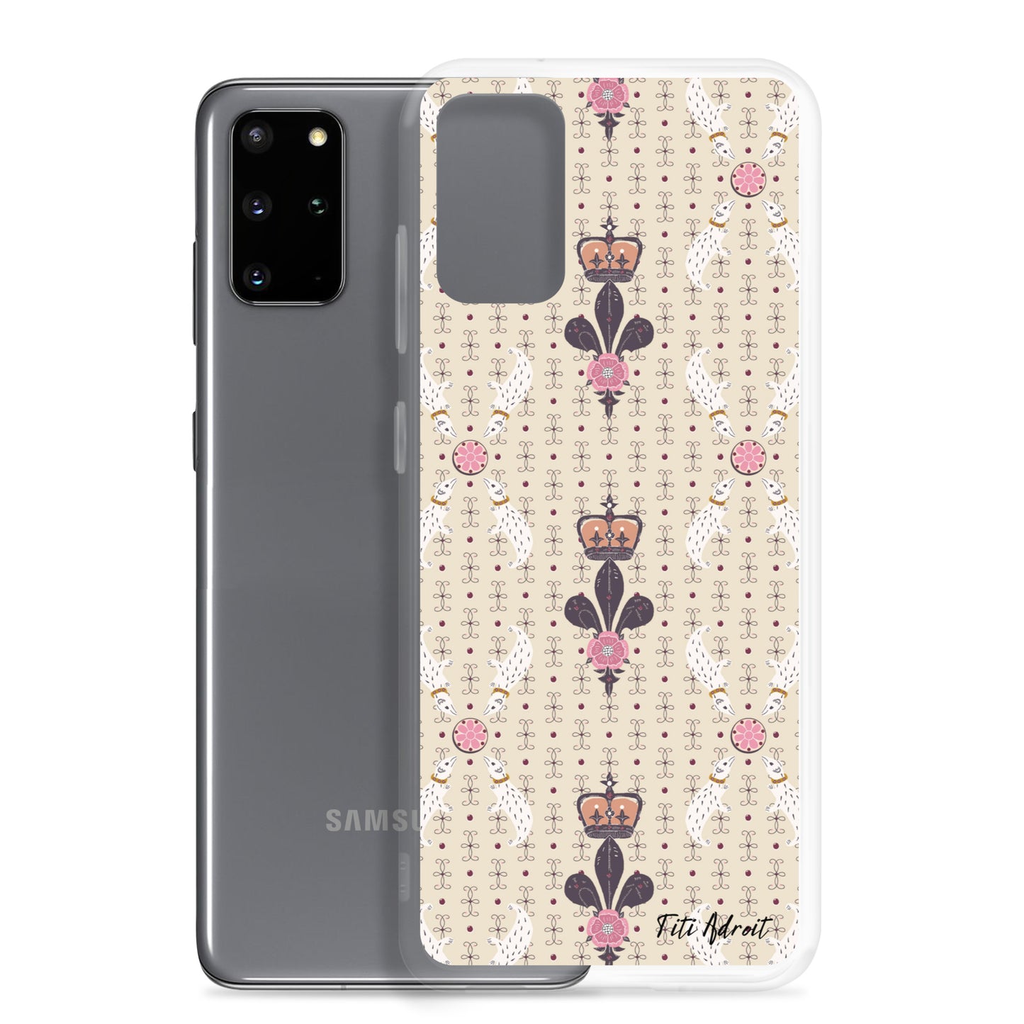 Royal_Cream_Ferret_Clear_Phonecase_Samsung