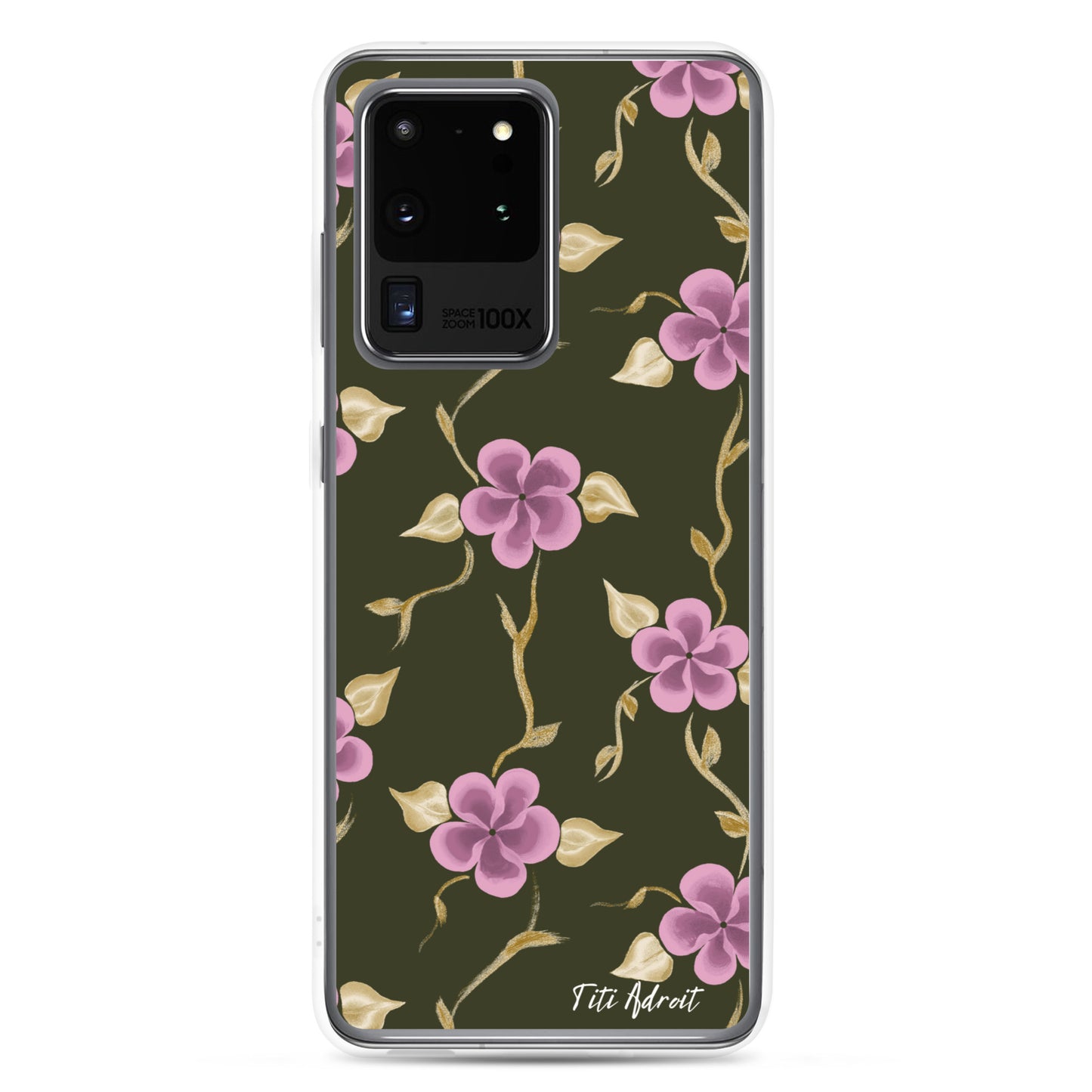 Brunnette_Grape_Flower_Clear_Phonecase_Samsung
