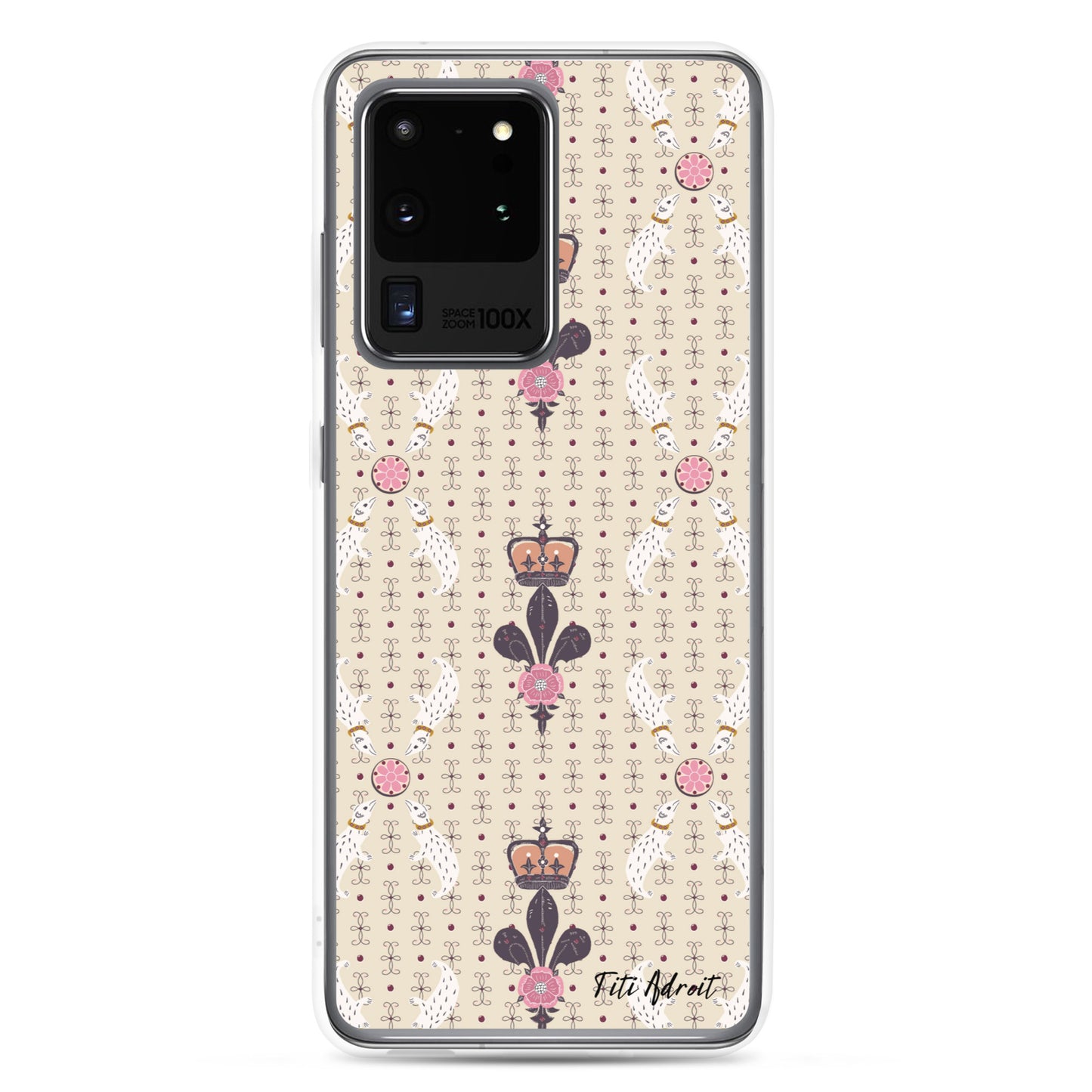 Royal_Cream_Ferret_Clear_Phonecase_Samsung