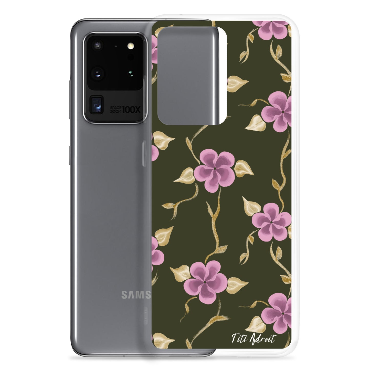 Brunnette_Grape_Flower_Clear_Phonecase_Samsung