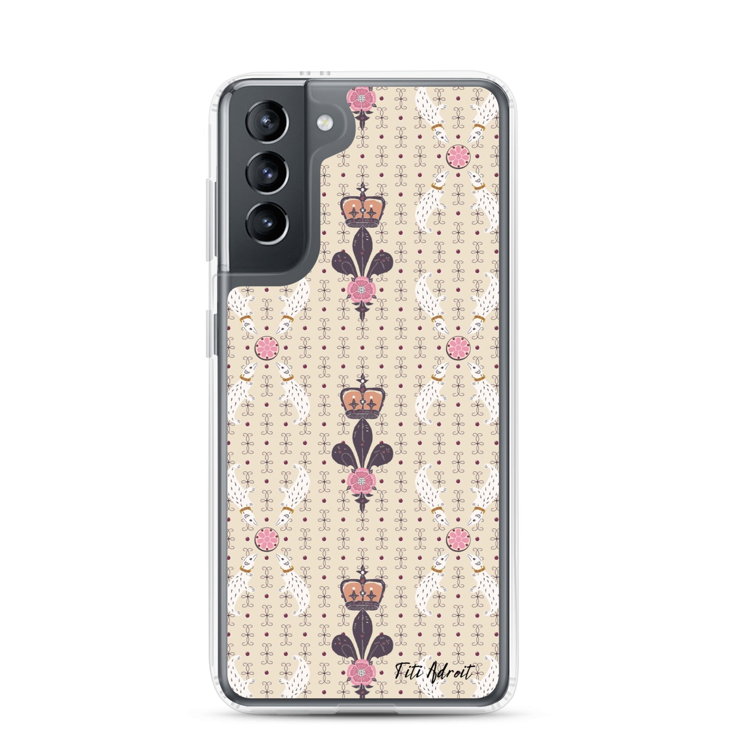 Royal_Cream_Ferret_Clear_Phonecase_Samsung