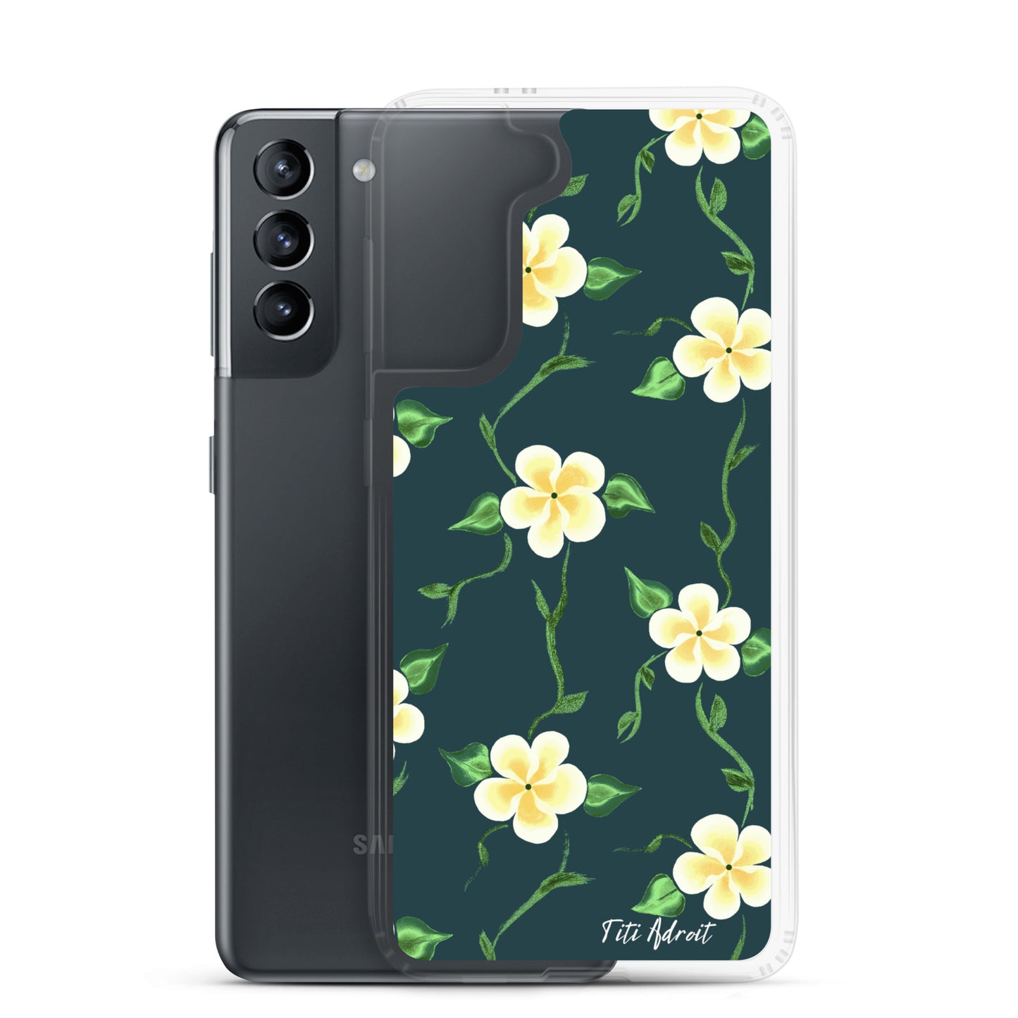 Canary_Spruce_Flower_Clear_Phonecase_Samsung