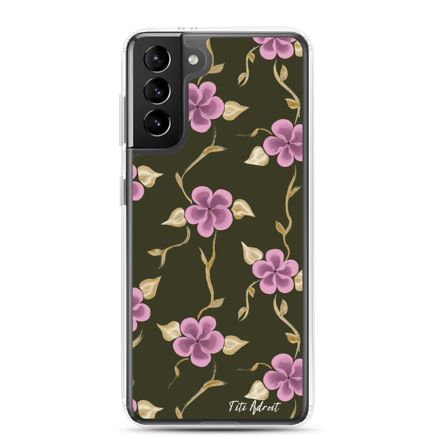 Brunnette_Grape_Flower_Clear_Phonecase_Samsung