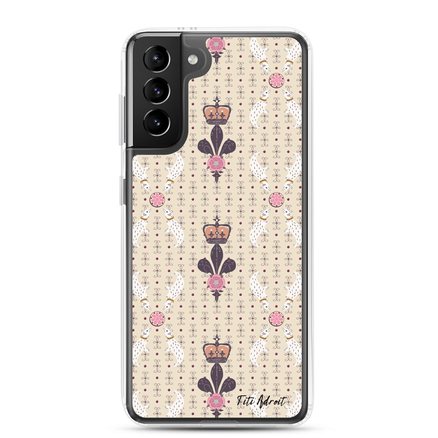Royal_Cream_Ferret_Clear_Phonecase_Samsung