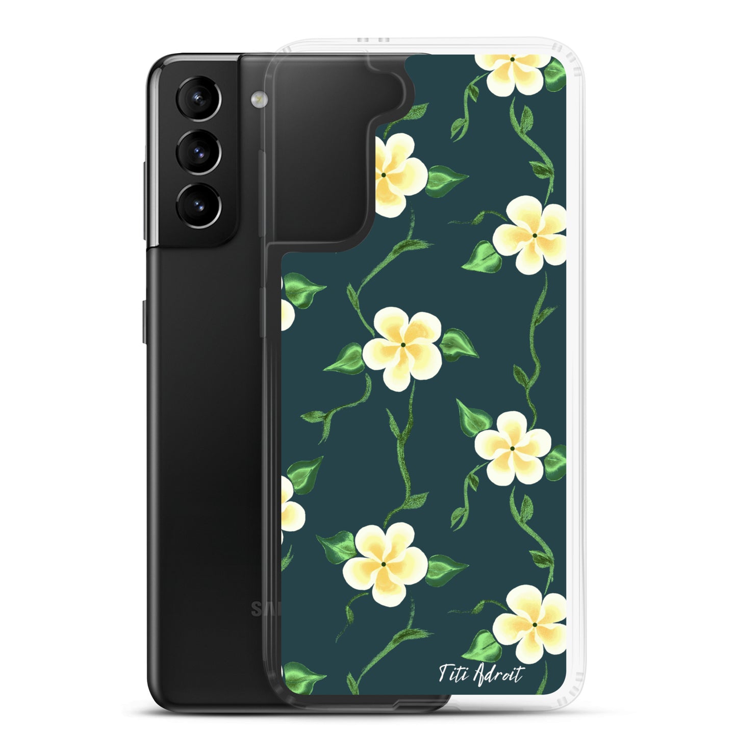 Canary_Spruce_Flower_Clear_Phonecase_Samsung