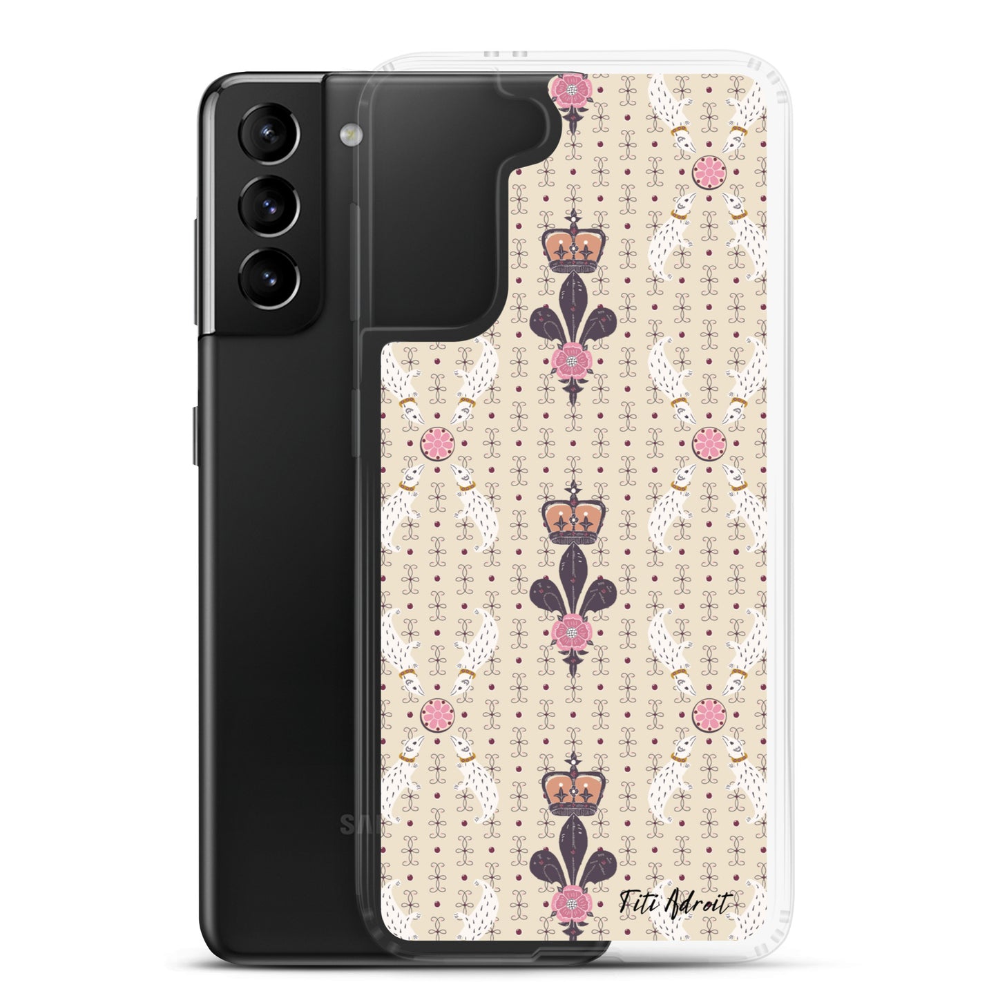 Royal_Cream_Ferret_Clear_Phonecase_Samsung