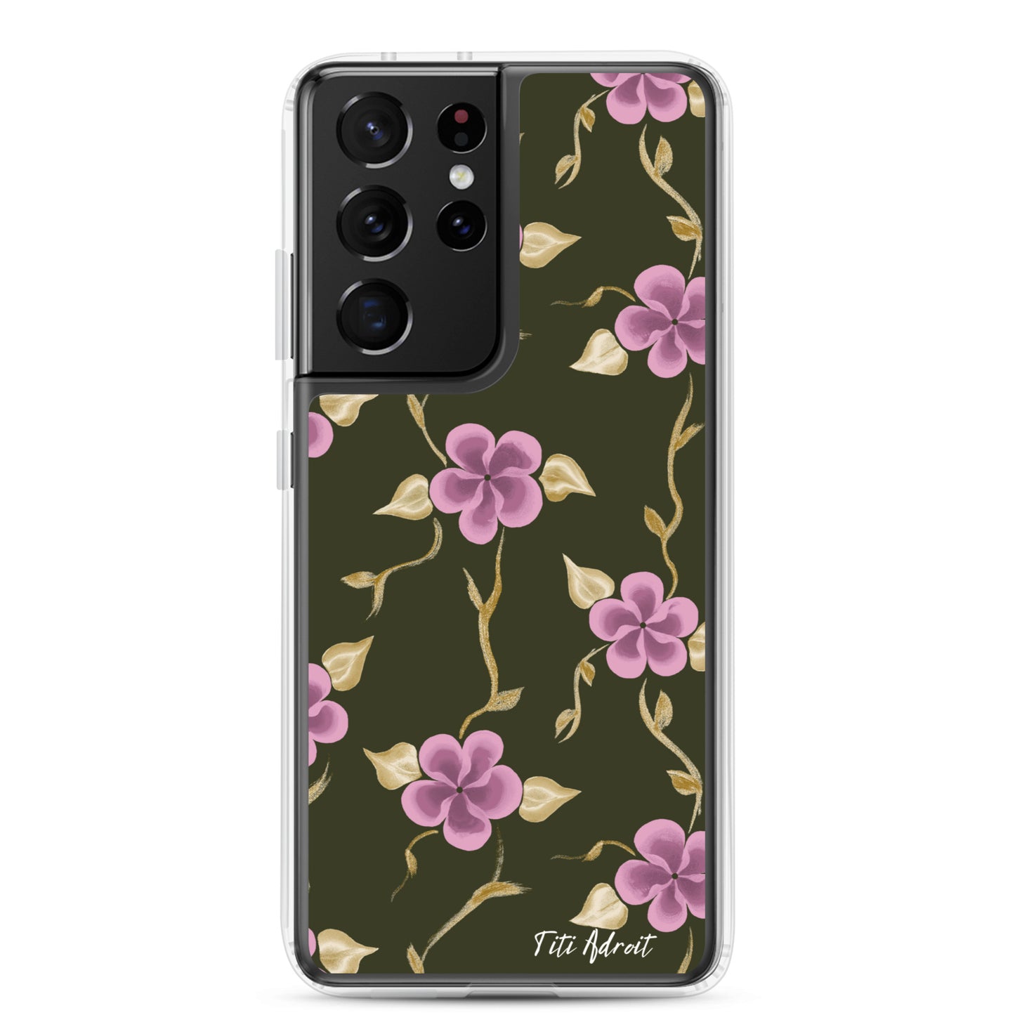 Brunnette_Grape_Flower_Clear_Phonecase_Samsung
