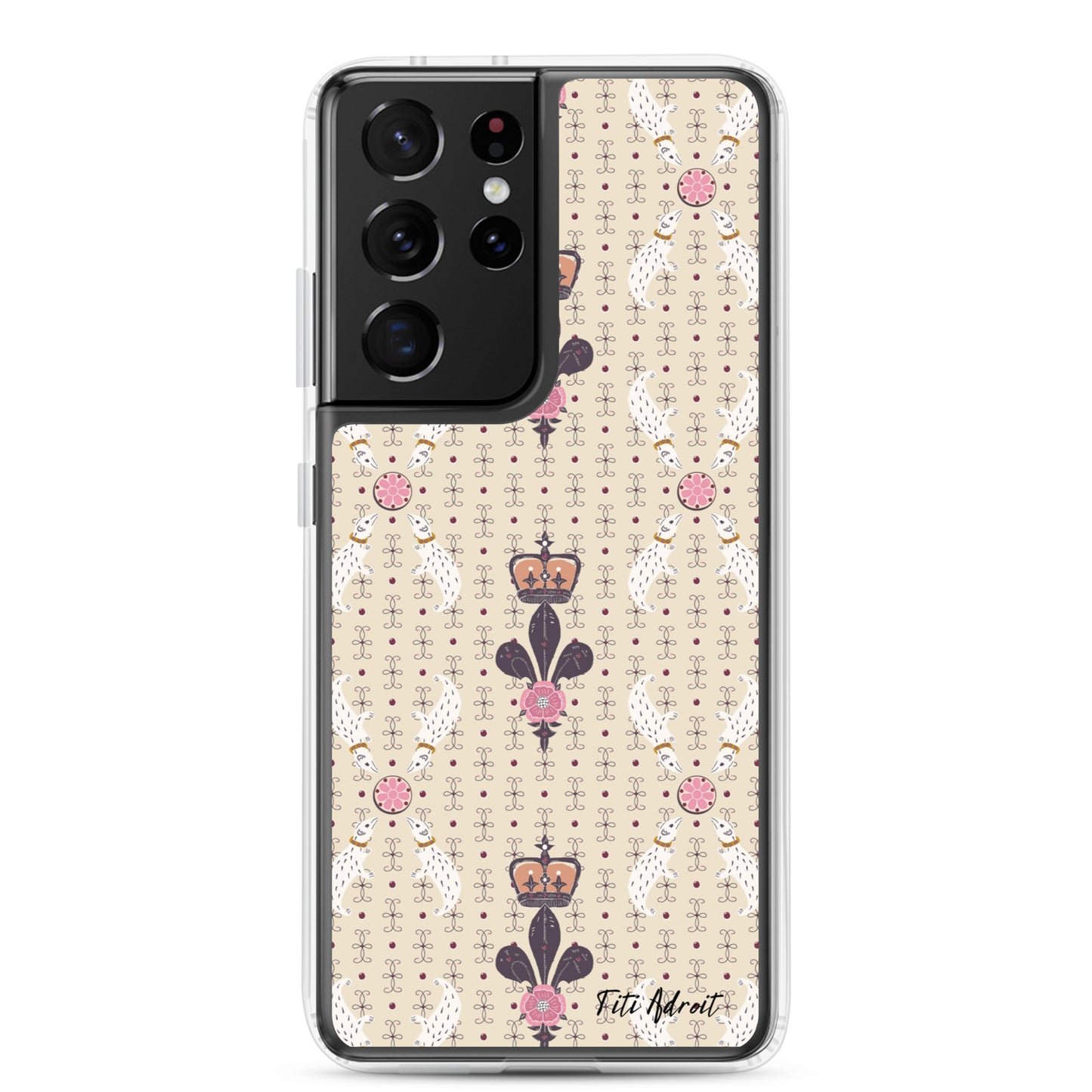 Royal_Cream_Ferret_Clear_Phonecase_Samsung