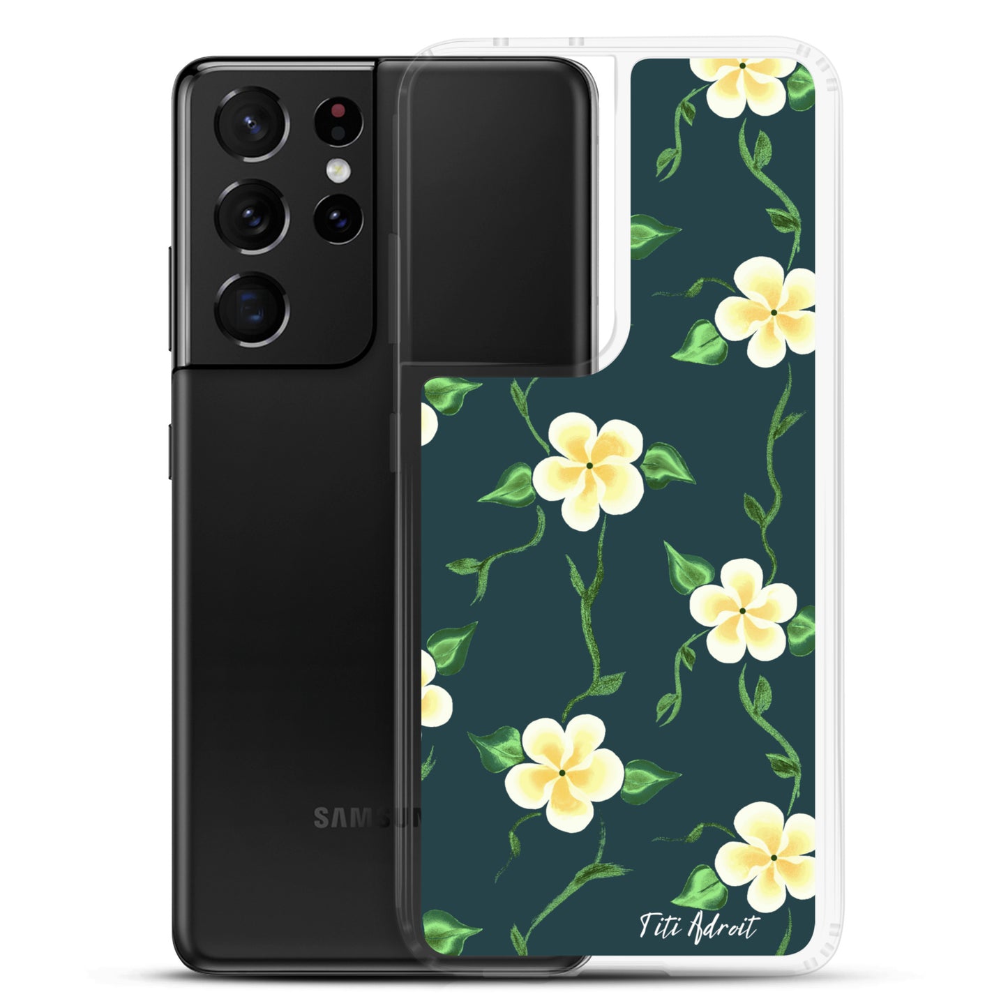 Canary_Spruce_Flower_Clear_Phonecase_Samsung