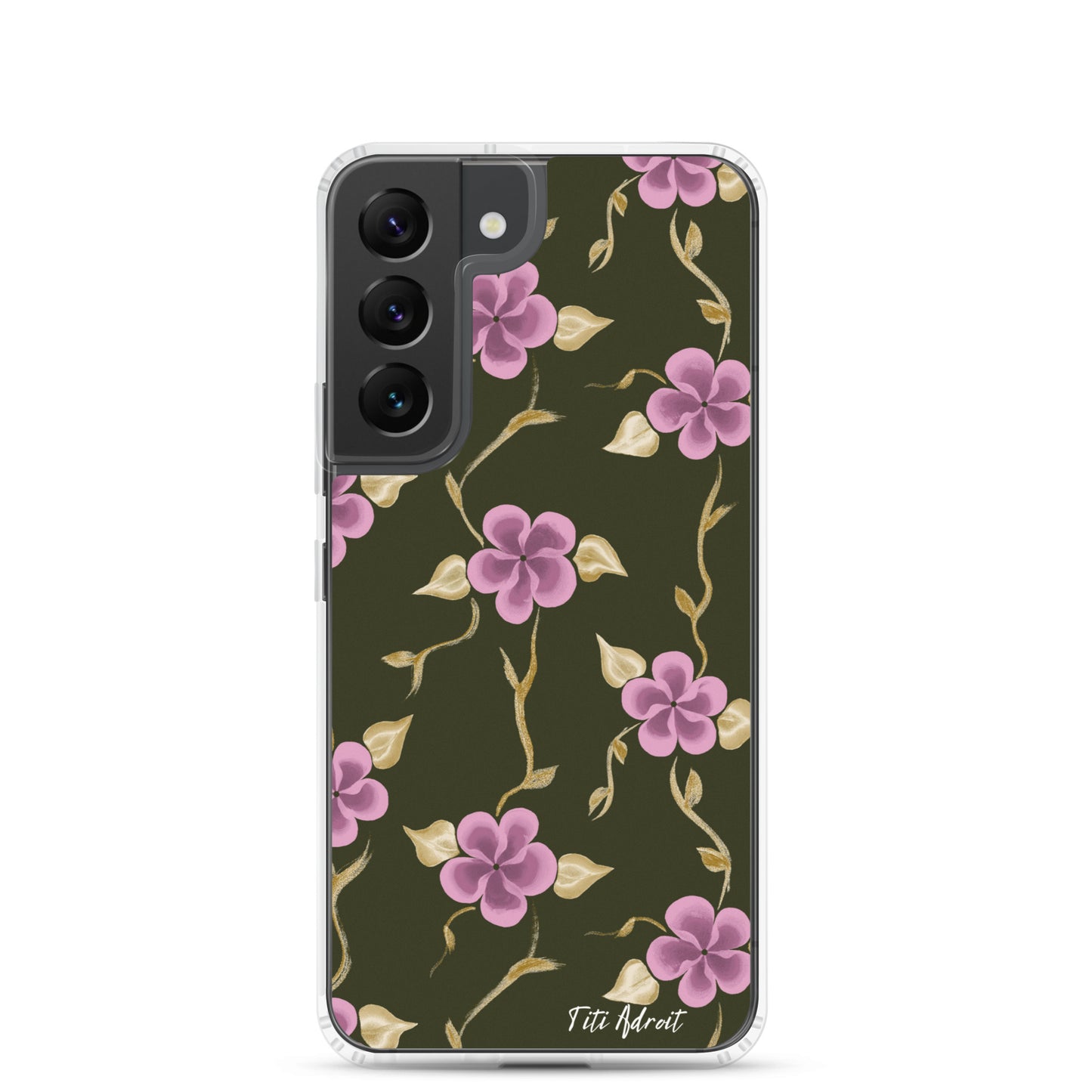 Brunnette_Grape_Flower_Clear_Phonecase_Samsung