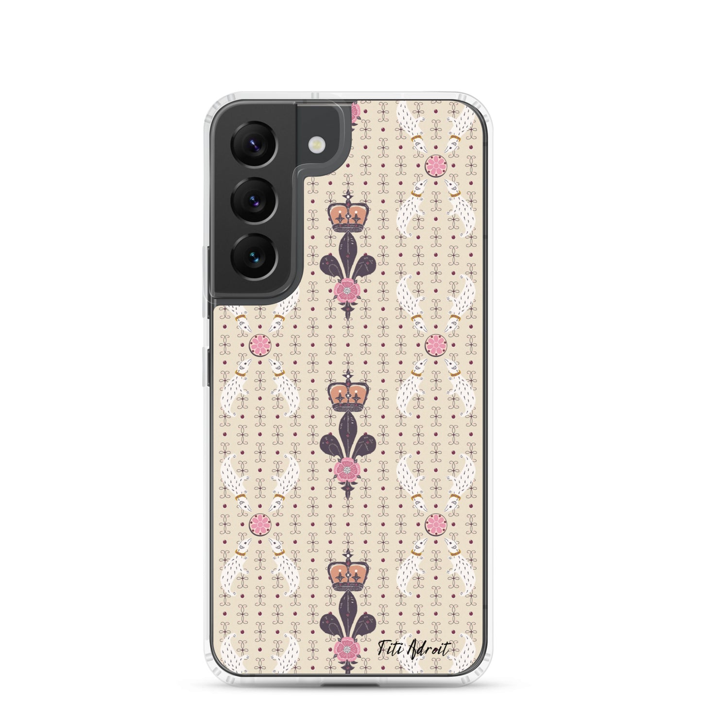Royal_Cream_Ferret_Clear_Phonecase_Samsung