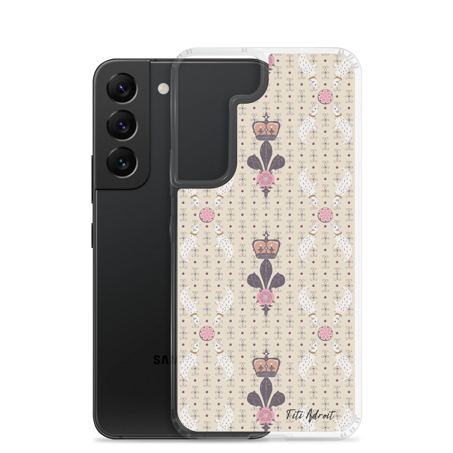 Royal_Cream_Ferret_Clear_Phonecase_Samsung
