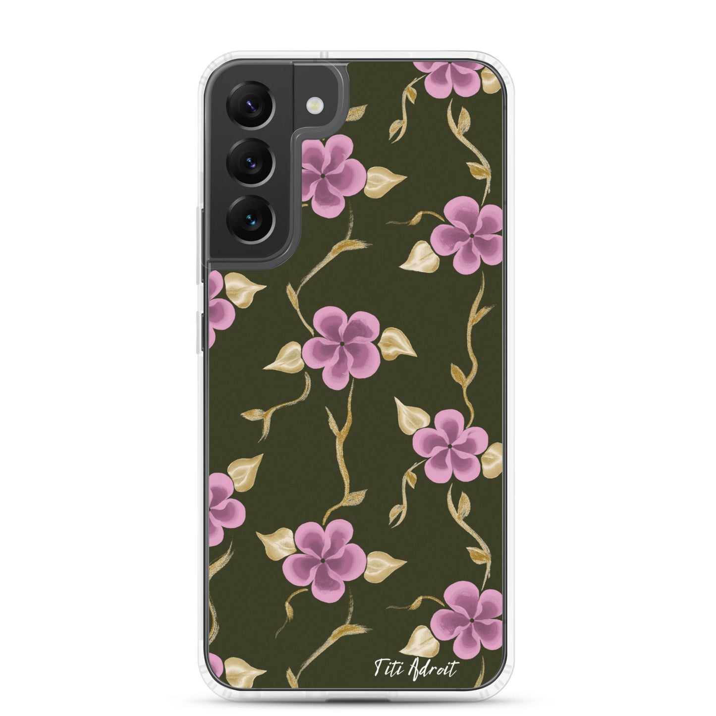 Brunnette_Grape_Flower_Clear_Phonecase_Samsung