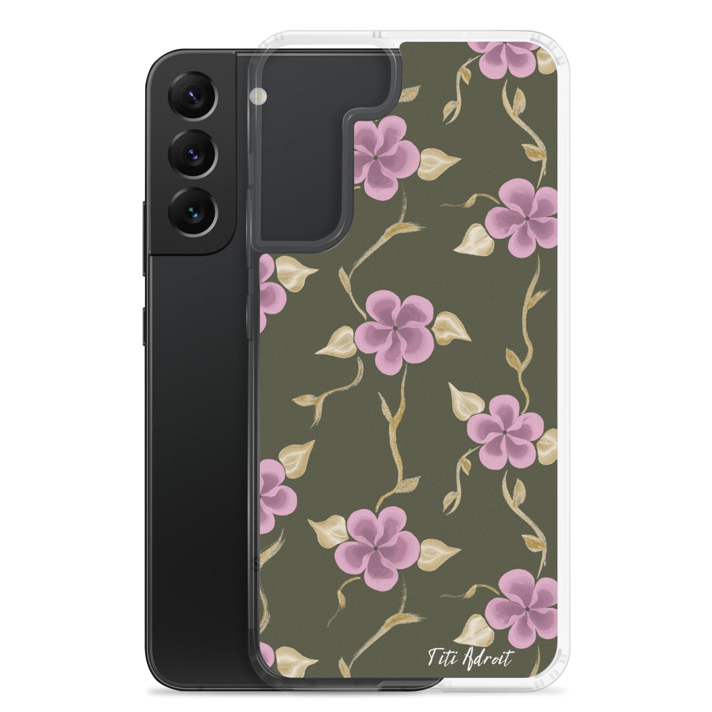 Brunnette_Grape_Flower_Clear_Phonecase_Samsung