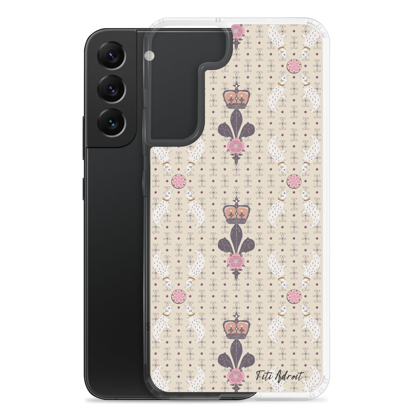 Royal_Cream_Ferret_Clear_Phonecase_Samsung