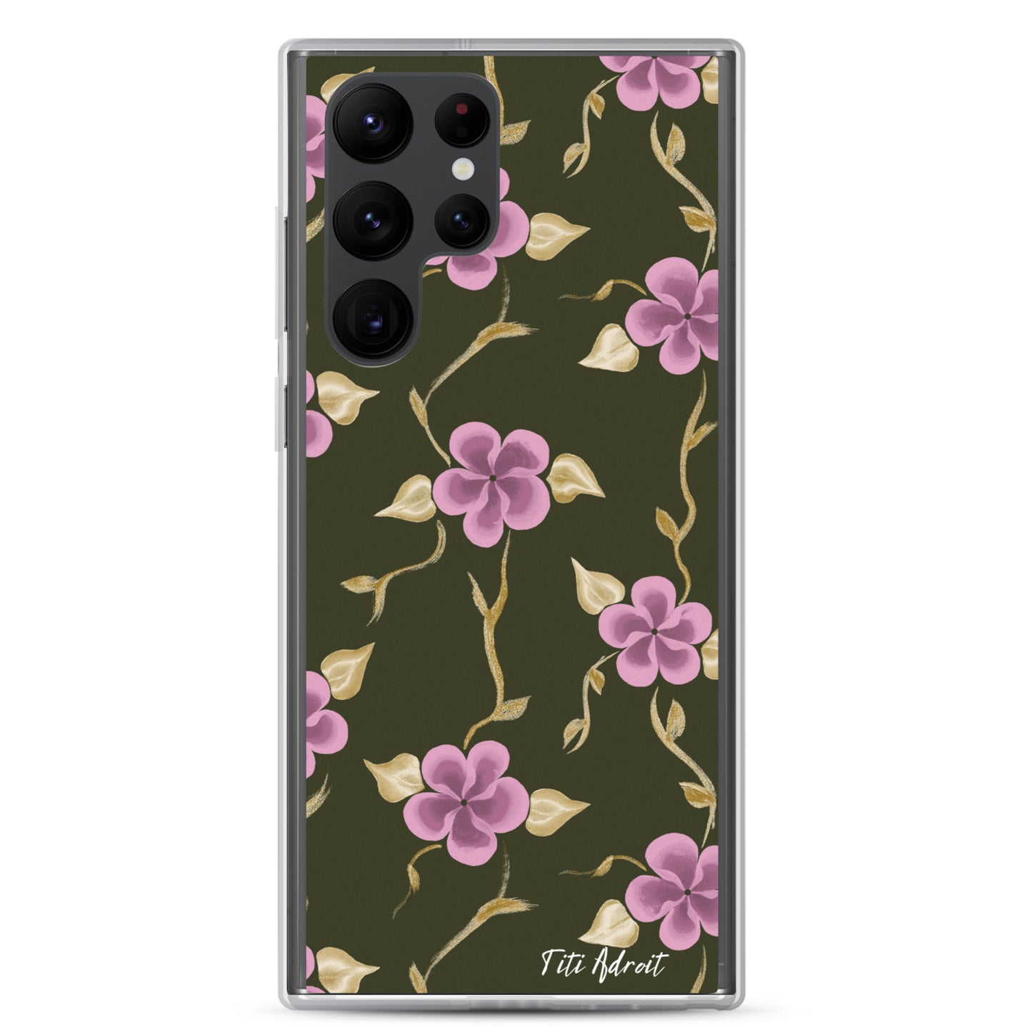 Brunnette_Grape_Flower_Clear_Phonecase_Samsung