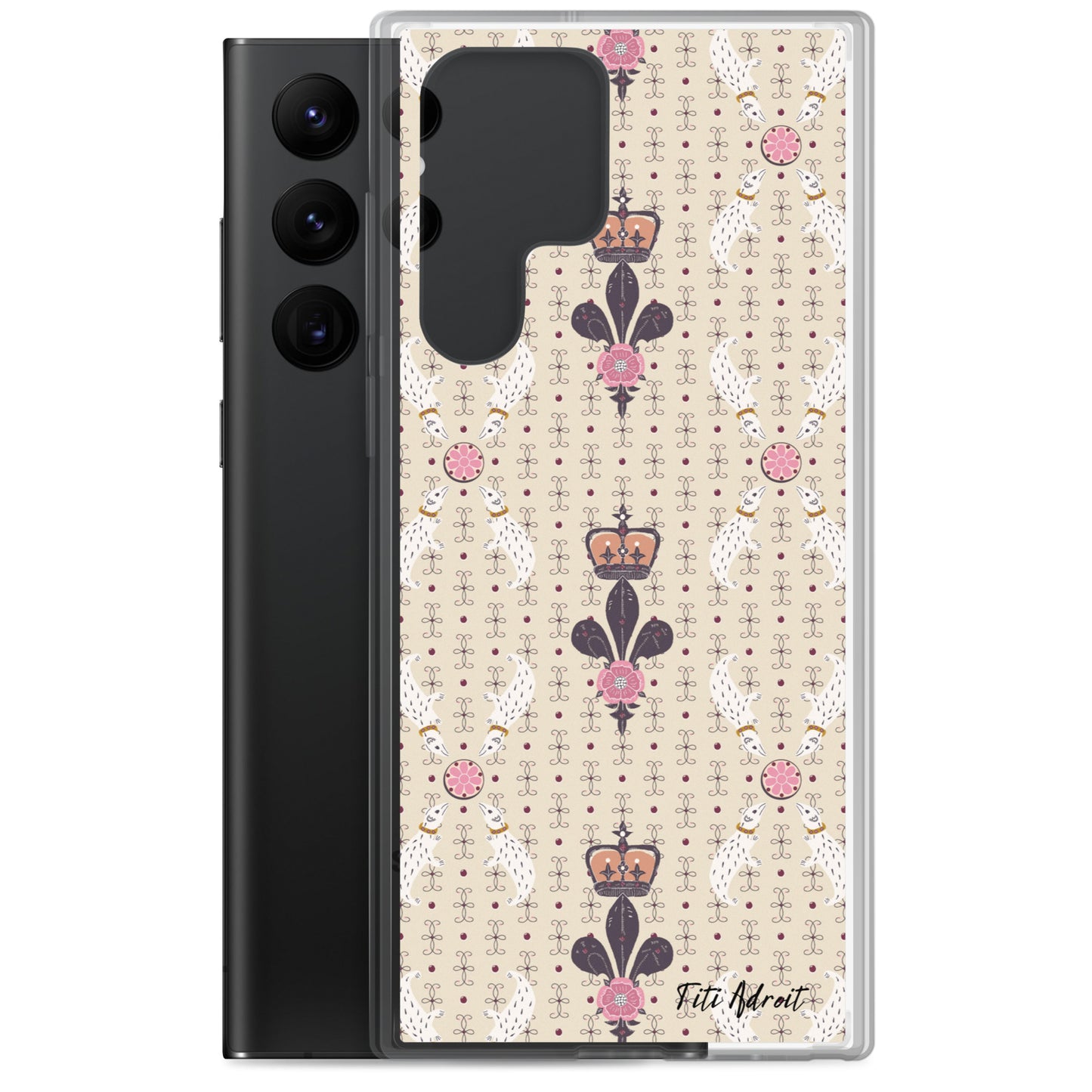 Royal_Cream_Ferret_Clear_Phonecase_Samsung